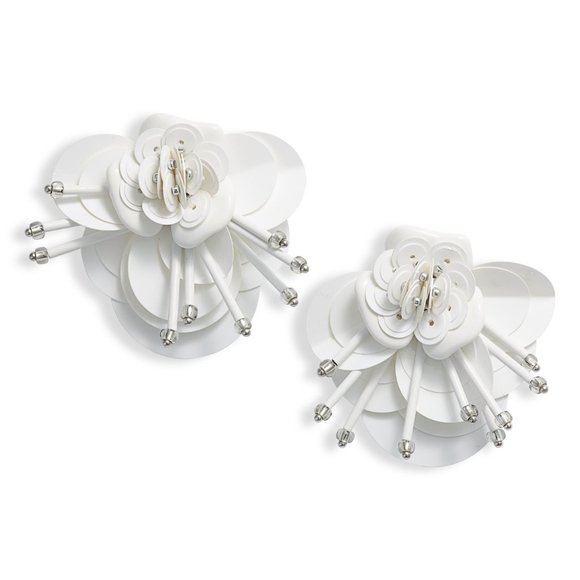 Nwt Kate Spade White Multi Blooming Flowers Vibrant Life Earrings - Picture 5 of 6
